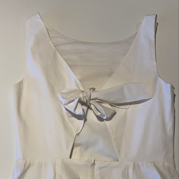 Theory white dress with bow in back - Picture 5 of 5